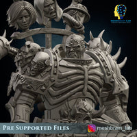 3d Printed Doom Marine Executor Lord by Meshbrain Labs