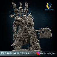 3d Printed Doom Marine Executor Lord by Meshbrain Labs