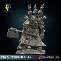 3d Printed Doom Marine Executor Lord by Meshbrain Labs