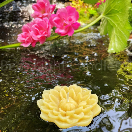 Exquisite Flower Floating Beeswax Candle - BIG FRENCHIES