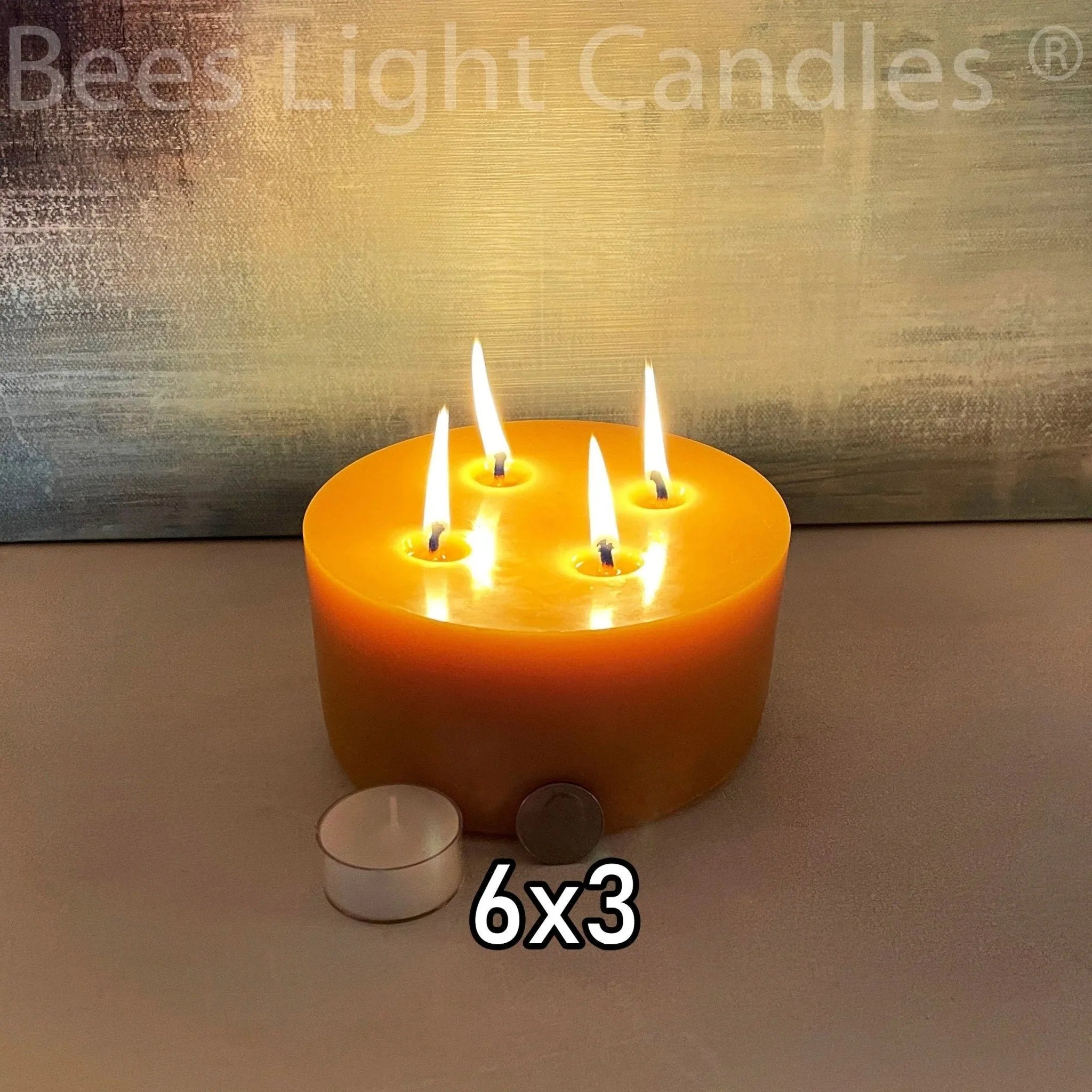 6x3" Beeswax Pillar Candle - BIG FRENCHIES