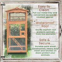 Outdoor Wooden Bird Cage - BIG FRENCHIES