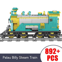 Electric Rail Train Model Children Education Small Particles Assembled Building Block Toys