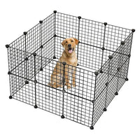 Pet Playpen, Small Animal Cage Indoor Portable Metal Wire Yard Fence For Small Animals, Guinea Pigs, Rabbits Kennel Crat
