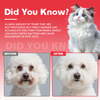 Pet Tear Stain Removal Powder - Natural And Gentle Formula, Eye And Fur Care, Tear Stain Removal And Brightening, An Ess
