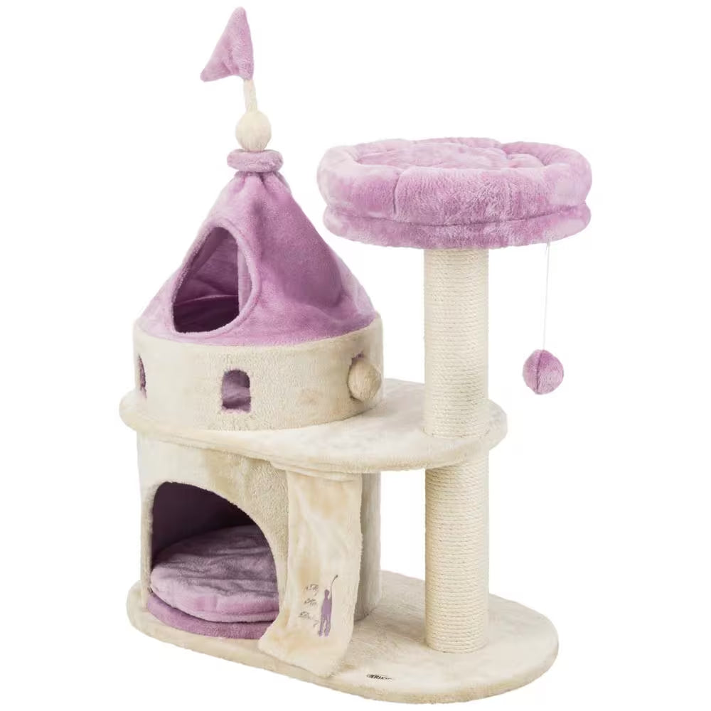 Beige/Purple My Kitty Darling Cat Castle - BIG FRENCHIES