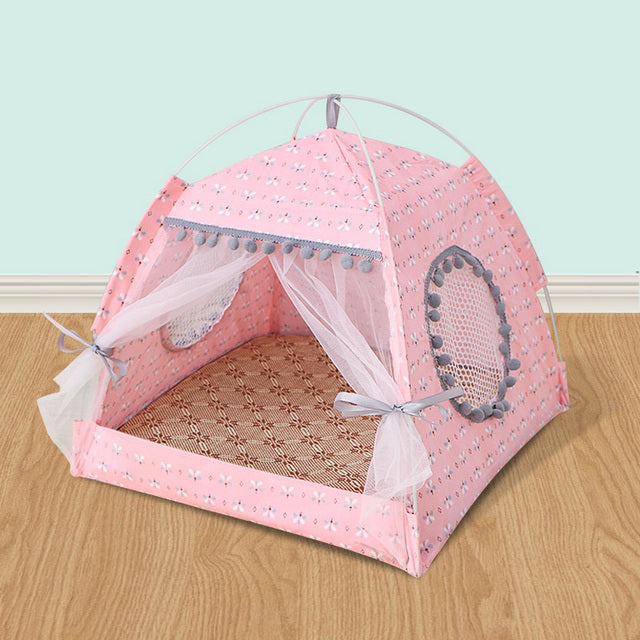 Comfy Calming Pet Tent Bed for Small Dogs and Cats - BIG FRENCHIES