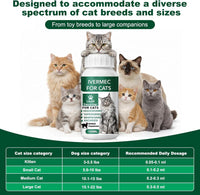 Cat Dewormer Liquid Broad Spectrum Tapeworm Roundworm Hookworm 120ml