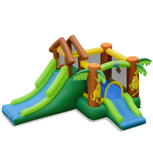 Kids Inflatable Jungle Bounce House Castle including Bag without Blower - BIG FRENCHIES