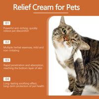 Pet Itch & Allergy Relief Cream, Soothing Skin For Dogs & Cats, Natural Herbal Extracts For Itch, Bites & Irritated Skin