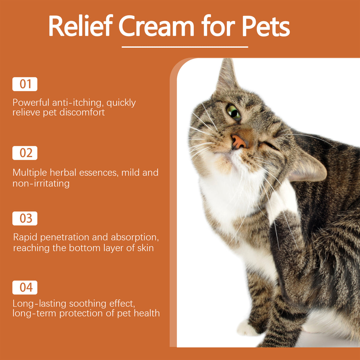 Pet Itch & Allergy Relief Cream, Soothing Skin For Dogs & Cats, Natural Herbal Extracts For Itch, Bites & Irritated Skin