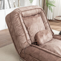 Upholstered Human Dog Bed for Adult & Pets,with 5 Adjustable Position &Massage Pillow, Bean Bag floor sofa with 2 Soft P