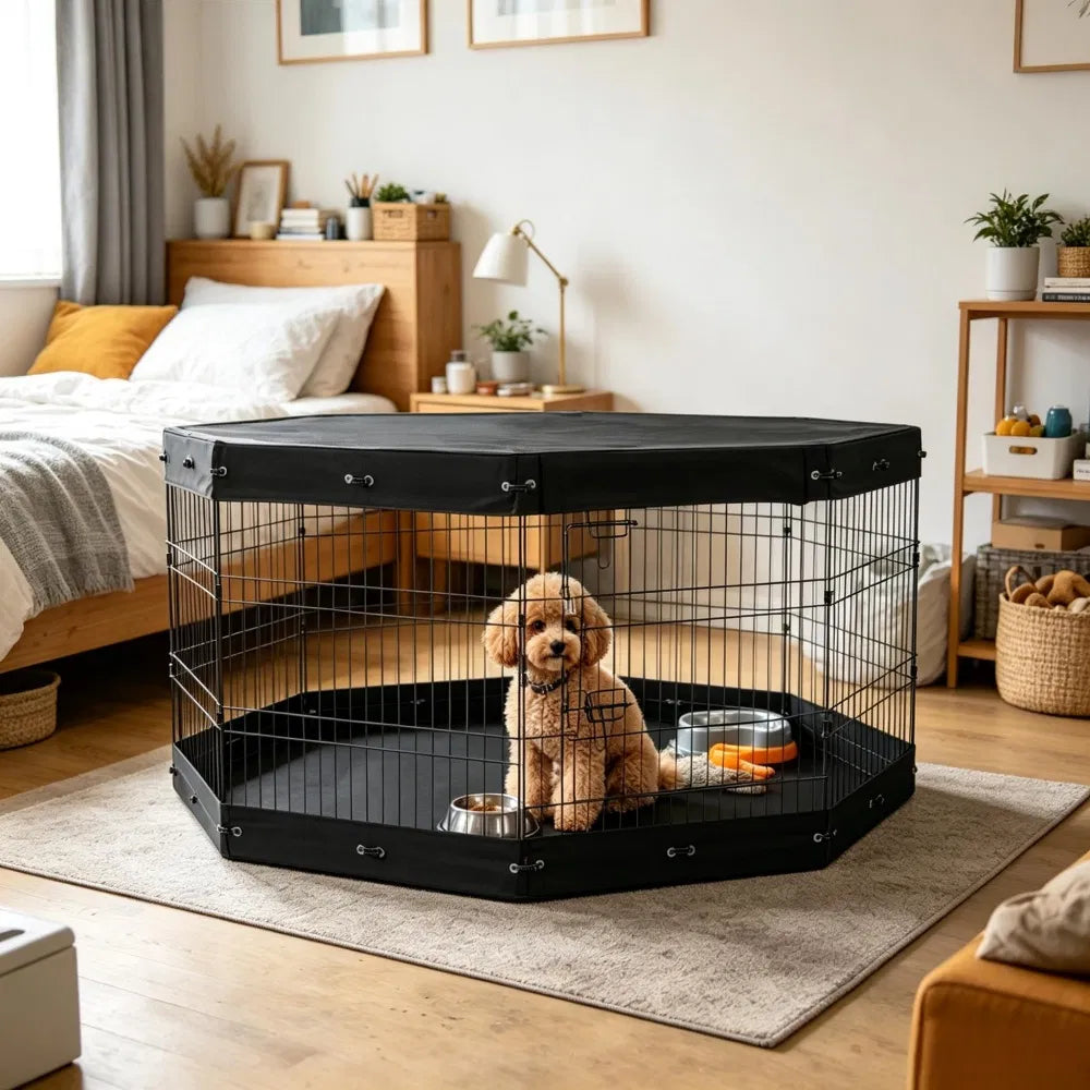 Dog House with Space-Saving for Outdoor