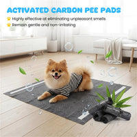 150 Pack Charcoal Dog Pee Pads 24 24, 6 Layer Ultra Absorbent Pet Training Pads With Odor Control