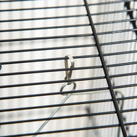 45-inch Metal Indoor Bird Cage, Parrot Cage, Bird Aviary with Detachable Rolling Stand, Storage Basket, and Accessories 