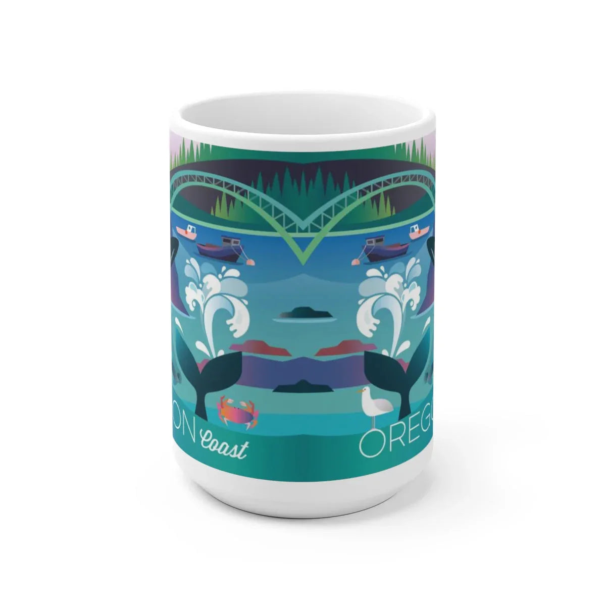 OREGON COAST 11 OZ OR 15 OZ CERAMIC MUG - BIG FRENCHIES