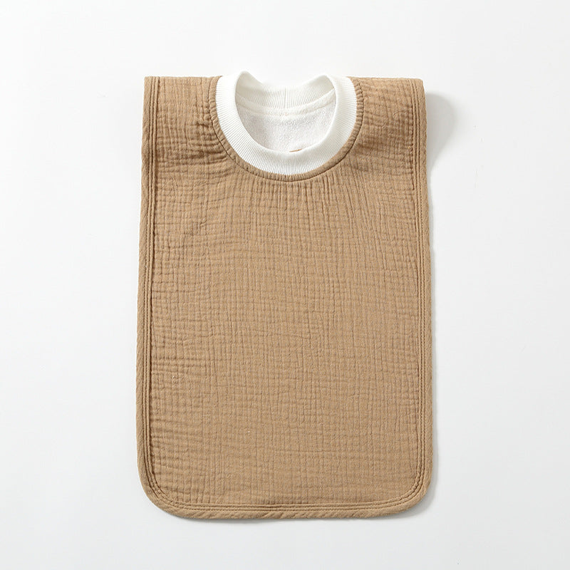 Large Childrens Washcloth Bib That Resists Stains