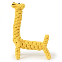Giraffe Bite Resistant Pet Dog Chew Toys For Small Dogs Cleaning Teeth Puppy Dog Rope Knot Ball Toy Playing Animals Dogs Toys Pets