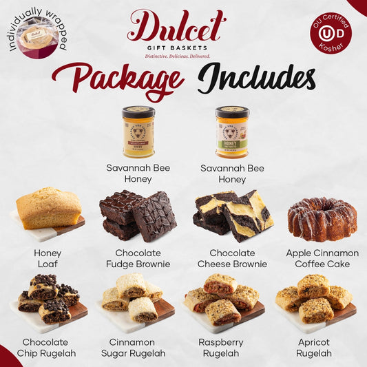 Sweet As Honey 2 Tiered Gourmet Gift B0x - BIG FRENCHIES