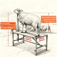 Livestock Stand with Adjustable Height and Metal