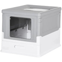 Stainless Steel Enclosed Litter Box for Cats