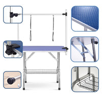 36 Inch Folding Dog Pet Grooming Table Heavy Duty Stainless Steel Pet Dog Cat Grooming Table