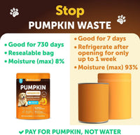 Pumpkin Powder for Dogs Digestive Fiber Supplement 8 oz