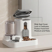 4 Colors Gravity Pet Feeder Water Dispenser Cute Cat Shaped Automatic Food Water Bowl Large Capacity Detachable Stable A