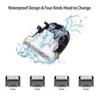 Rechargeable Dog Clippers, Low Noise Pet Shaver Dog Grooming Kit Cordless Professional Dog Hair Trimmer with Comb Scissors for Dogs Cats & Others - BIG FRENCHIES