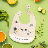 Baby Waterproof And Stain-resistant Food-grade Silicone Bib