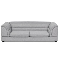 Oversized Pet Sofa, Curved Armrest Rectangular Dog Sofa, Linen Fabric Comfort Pet Couch for Large & Oversized Dogs-LIGHT