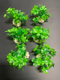 PREMIUM Small Artificial Aquarium Plants - Set of 6 - Aquatics Safe