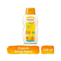 Weleda Organic Baby Bath Cream with Calendula - Gentle, Moisturizing, and Natural Skincare for Infants - 6.76 fl oz