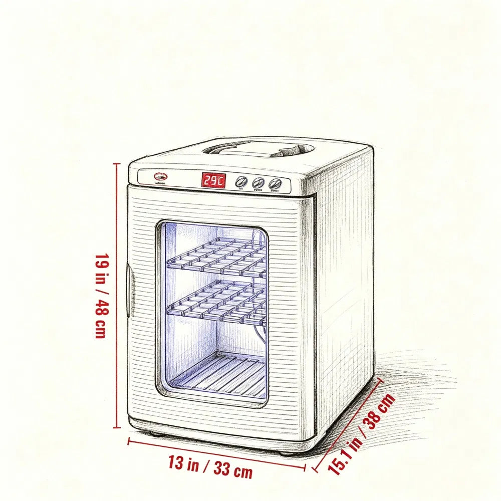 Reptile Incubator with Removable Shelves