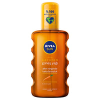 Nivea Sun SPF 6 Carotene Bronzing Tanning Oil Spray: Achieve Deep Bronze, Sun-Kissed Skin with Vitamin E & Water Resistance
