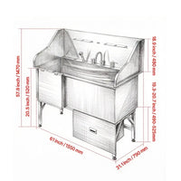 Stainless Steel Dog Washing Station