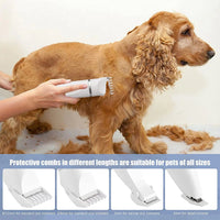 Groom Your Furry Friends Like a Pro! 🐶✂️ Rechargeable, Low Noise Dog Clippers with 4 Trimmer Heads for All Pets! - BIG FRENCHIES