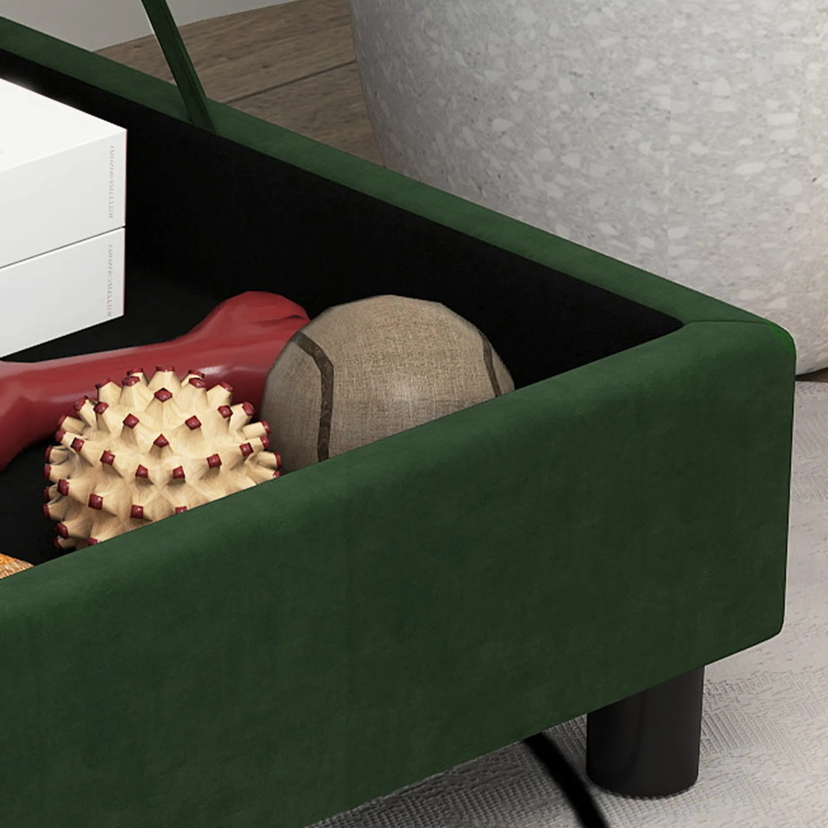 Pet Sofa Bed For Cats And Small Dogs With Storage, Comfortable Pet Couch With Hidden Storage Compartment, Soft Cushioned