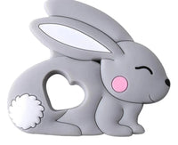 Baby Teether Silicone Rabbit Food Grade Bunny Teether Nursing Teething Accessories Silicone Animal Teether For Kids and Baby - BIG FRENCHIES