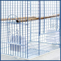 Cockatiel & Small Parrot Starter Kit with Birdcage, Cover, and Accessories – Perfect for Cockatiels, Conures, and Small Parrots – Square Dome – White - BIG FRENCHIES