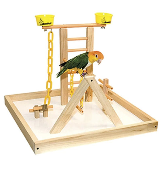 22'' Wood Bird Play Gym for Table Top - BIG FRENCHIES