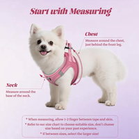 No Pull Dog Puppy Harness And Leash Set Reflective Mesh Vest