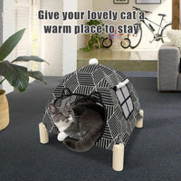 Portable Cat Tent Bed - Foldable Indoor Tent Bed For Cats & Small Dogs, Washable Cushion, Cozy Hideaway For Kittens & Ca