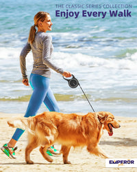 Unleash Adventure! 🌟 16ft Heavy-Duty Retractable Leash for Large Dogs (up to 110lbs) 🐾 - BIG FRENCHIES
