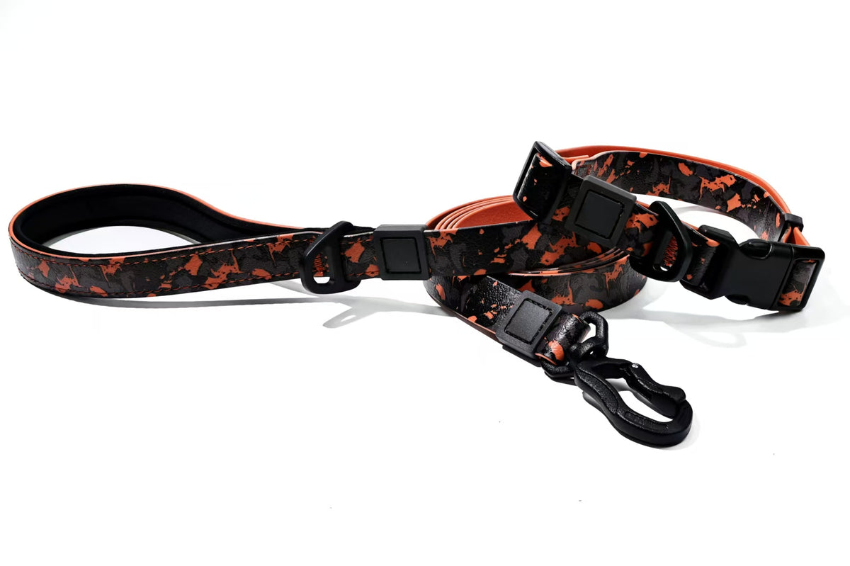 UV Printing Camouflage Embossed Pet Leash Set Is A Perfect Combination Of Style And Functionality Specially Designed For