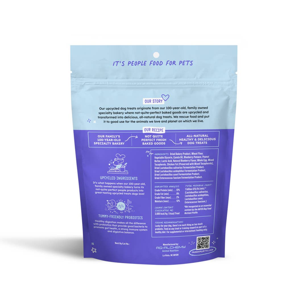 Pro Bakery Bites Peanut Butter & Jelly Dog Treats, 6 oz, Pack of 24