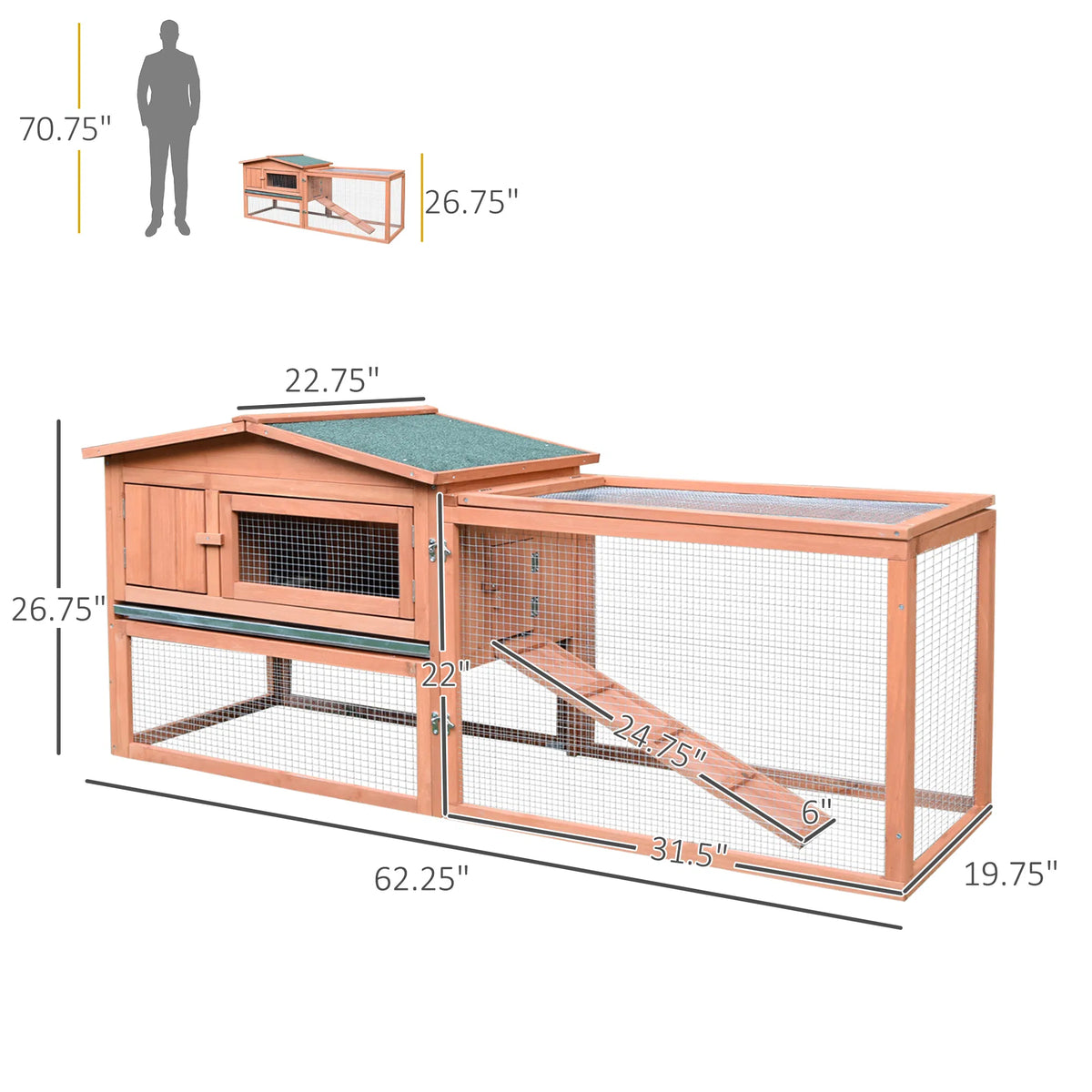Rabbit Cage Outdoor, Rabbit House