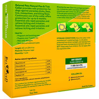 Flea & Tick Collar for Dogs 6-Month Protection Essential Oil Repellent 1 Pack