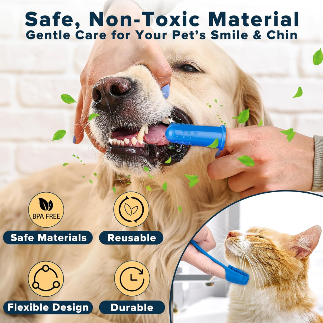 6PCS Grooming Bath Supplies For Dogs, Cats Dog Washing Gloves Dog Bath Brush Dog Shower Brush Pet Grooming Gloves Dog Gr
