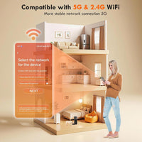 Automatic Pet Feeder Smart Camera 5L WiFi App Control Dual Power